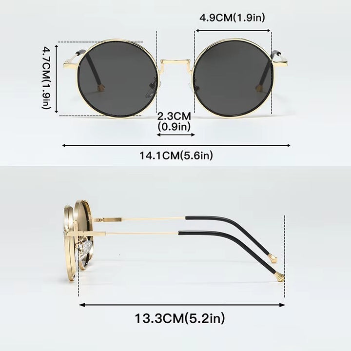 Oslo Round Alloy Sunglasses